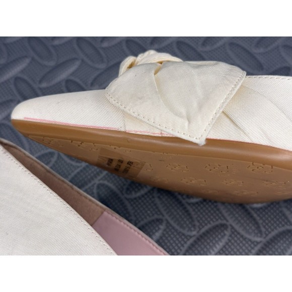 Ted Baker London Hyana Ivory Moire Satin bow pointed womens 10cm pump Sz US 11 - Picture 7 of 12